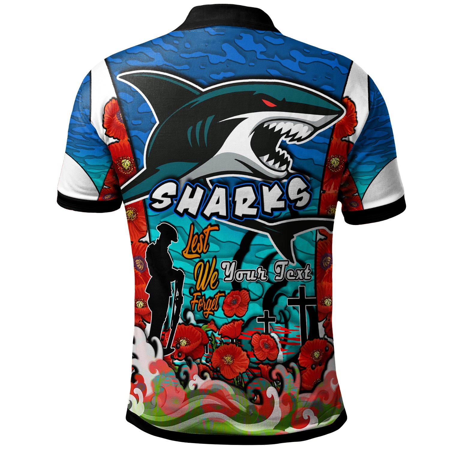 sharks-rugby-polo-shirt-custom-sharks-lest-we-forget-and-poppies-polo-shirt