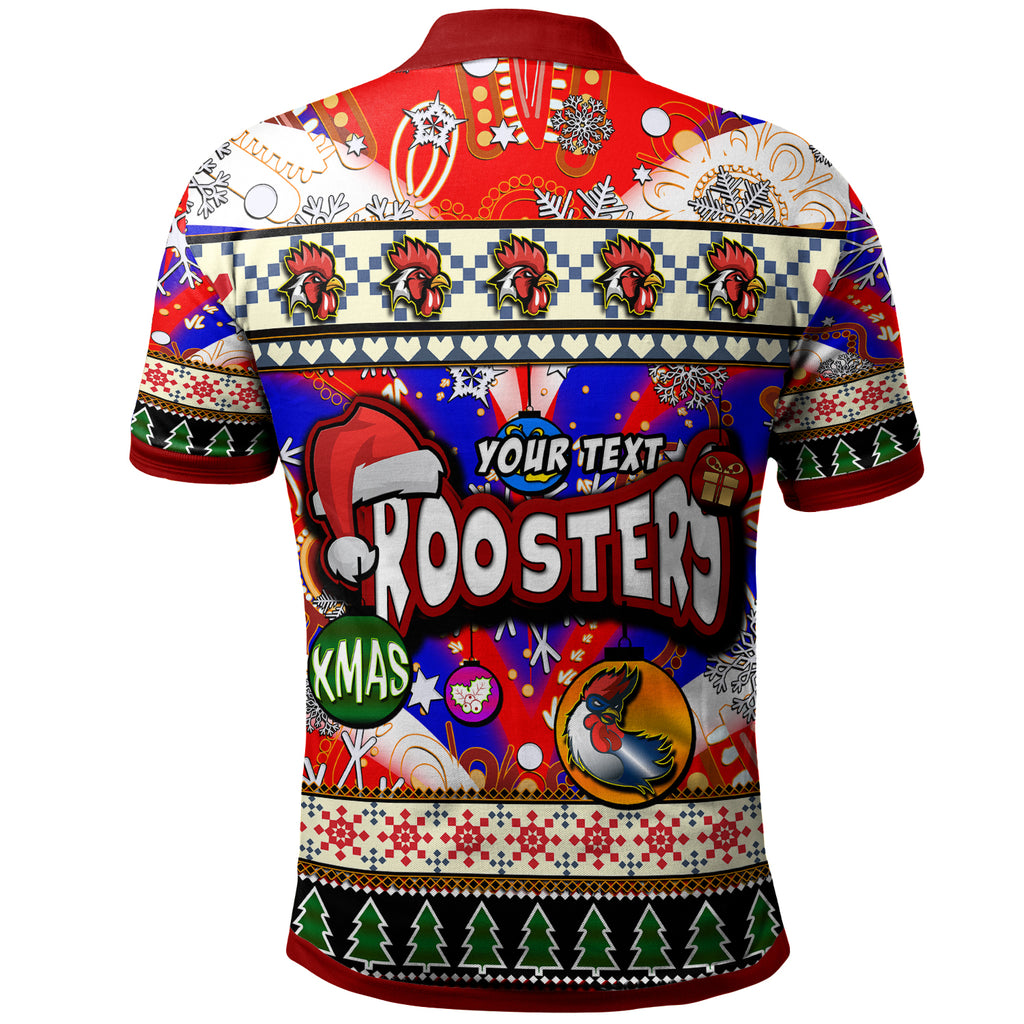 roosters-rugby-christmas-polo-shirt-custom-xmas-roosters-christmas-balls-snowflake-with-aboriginal-patterns-polo-shirt
