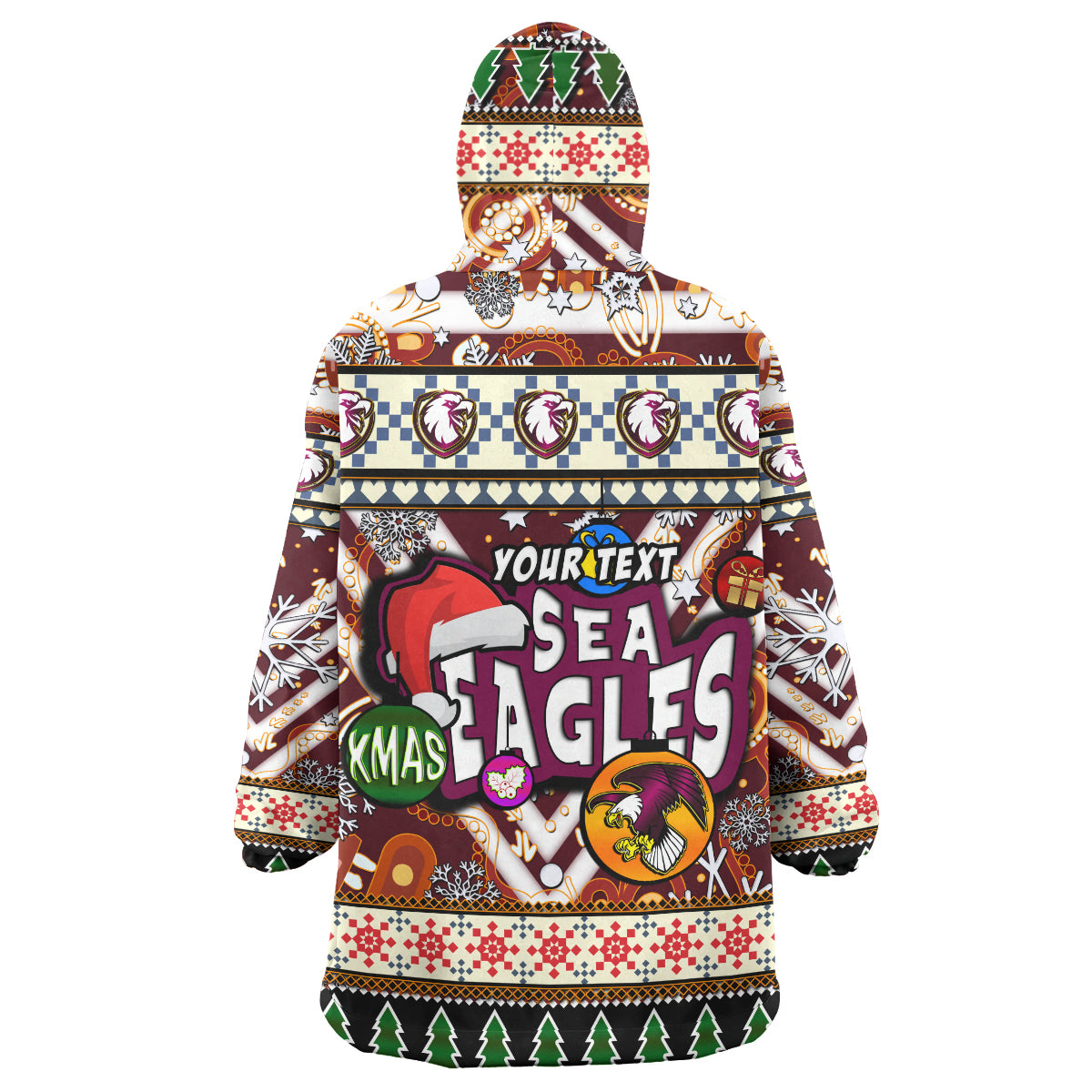 sea-eagle-rugby-christmas-snug-hoodie-custom-xmas-sea-eagle-christmas-balls-snowflake-with-aboriginal-patterns-wearable-blanket-hoodie