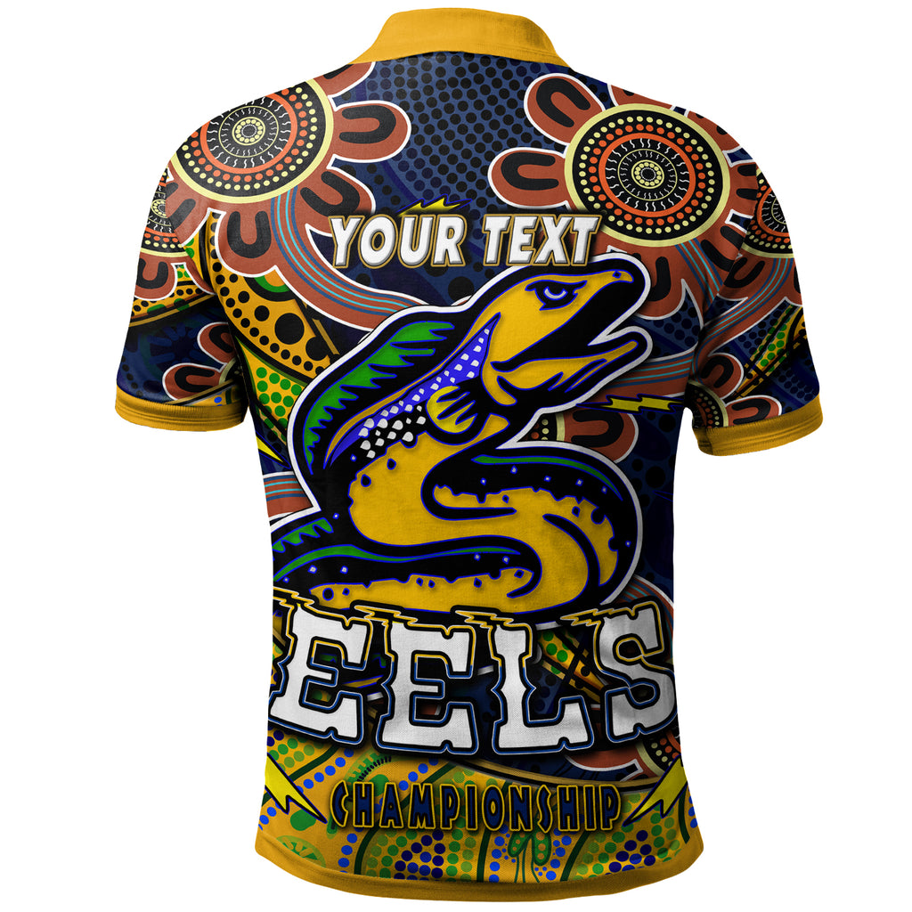 nrlw-eels-rugby-polo-shirt-custom-eels-womens-rugby-league-with-aboriginal-style-player-and-number-polo-shirt