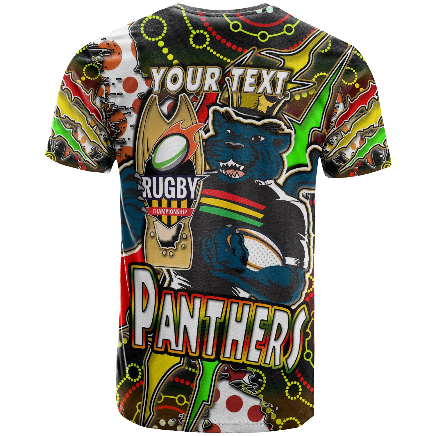 panthers-rugby-t-shirt-custom-panthers-rugby-nrl-grand-final-aboriginal-art-personalised-player-and-number-t-shirt