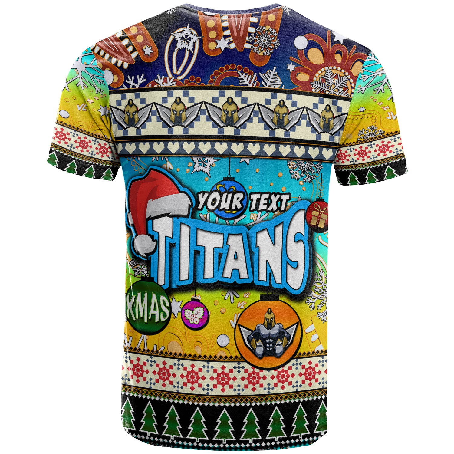 titans-rugby-christmas-t-shirt-custom-xmas-titans-christmas-balls-snowflake-with-aboriginal-patterns-t-shirt