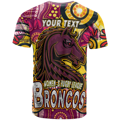 nrlw-broncos-rugby-t-shirt-custom-broncos-rugby-womens-rugby-league-aboriginal-dot-painting-t-shirt