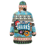 sharks-rugby-christmas-snug-hoodie-custom-xmas-sharks-christmas-balls-snowflake-with-aboriginal-patterns-wearable-blanket-hoodie