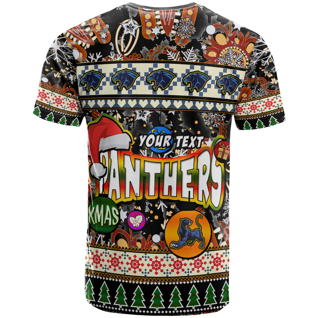 panthers-rugby-christmas-t-shirt-custom-xmas-panthers-christmas-balls-snowflake-with-aboriginal-patterns-t-shirt