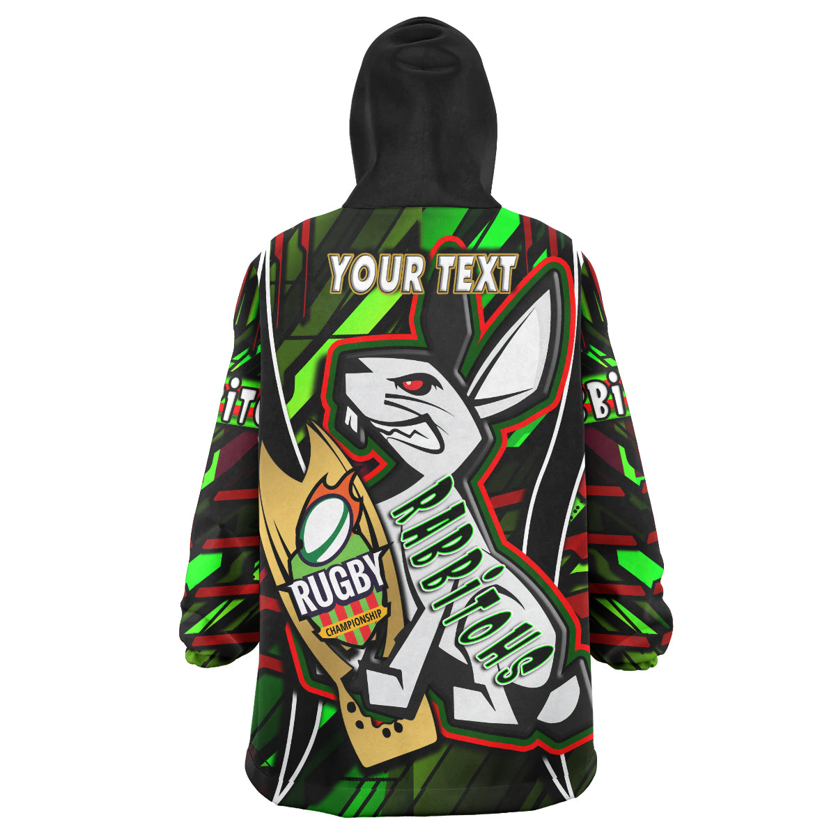 rabbitohs-rugby-snug-hoodie-custom-rabbitohs-league-final-series-champions-personalised-name-and-number-oodie-blanket