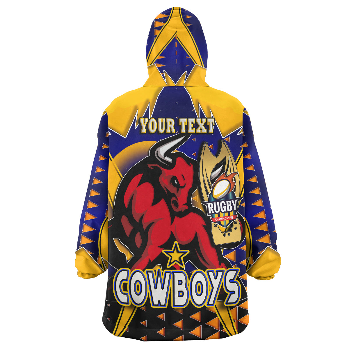 cowboys-rugby-snug-hoodie-custom-bull-rugby-cup-final-series-champions-sport-style-personalised-player-and-number-oodie-blanket