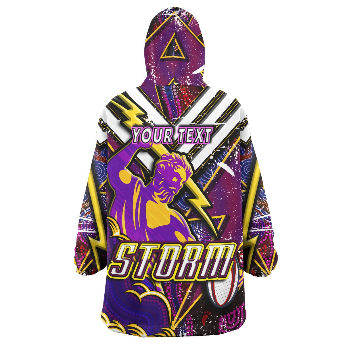 storm-rugby-snug-hoodie-custom-storm-and-thunder-aboriginal-style-of-dot-background-personalised-player-and-number-oodie-blanket