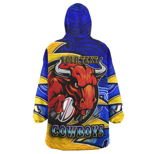 cowboys-rugby-snug-hoodie-custom-bull-rugby-ball-with-aboriginal-style-pattern-personalised-player-and-number-oodie-blanket