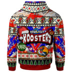 roosters-rugby-christmas-hoodie-custom-xmas-roosters-christmas-balls-snowflake-with-aboriginal-patterns-hoodie