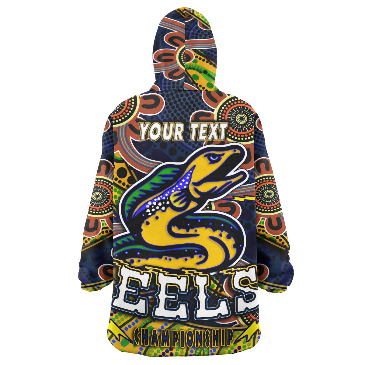 nrlw-eels-rugby-snug-hoodie-custom-eels-womens-rugby-league-with-aboriginal-style-player-and-number-oodie-blanket