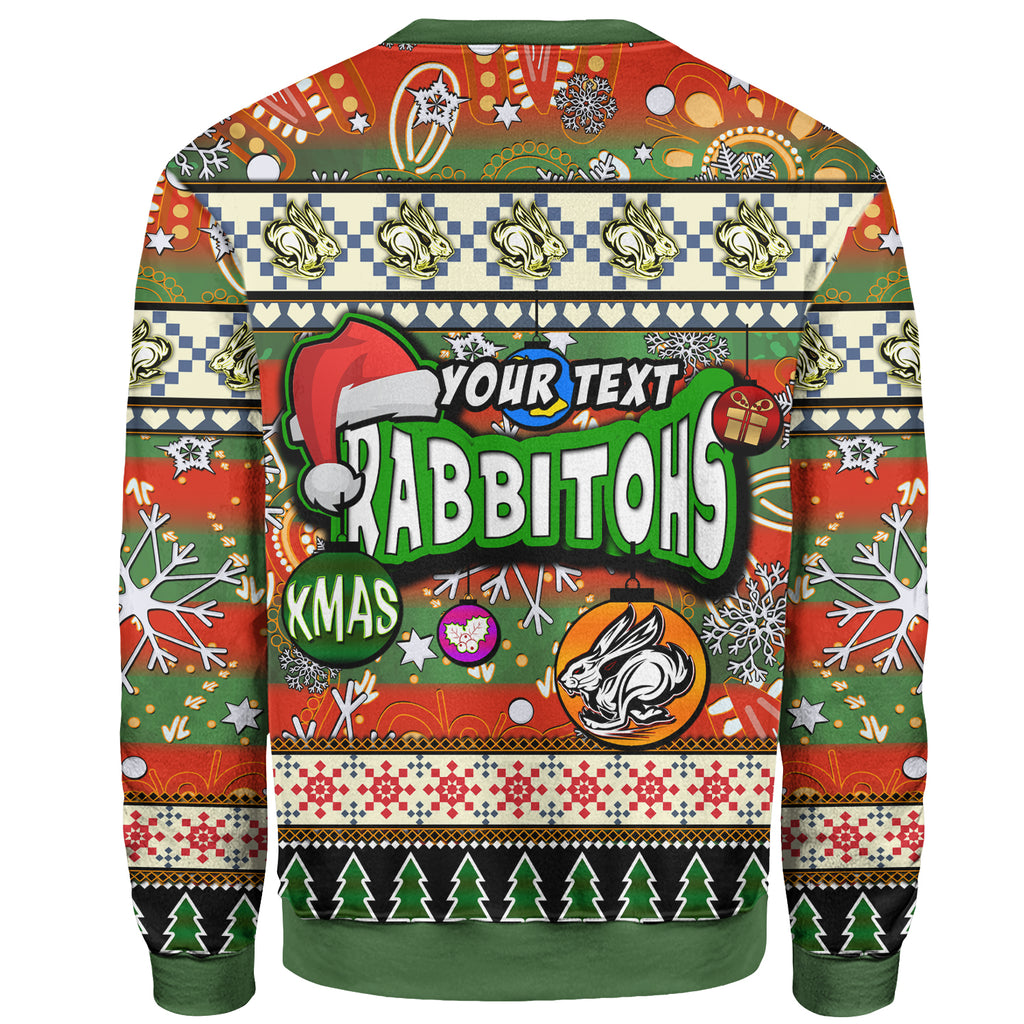 rabbitohs-rugby-christmas-sweatshirt-custom-xmas-rabbitohs-christmas-balls-snowflake-with-aboriginal-patterns-sweatshirt
