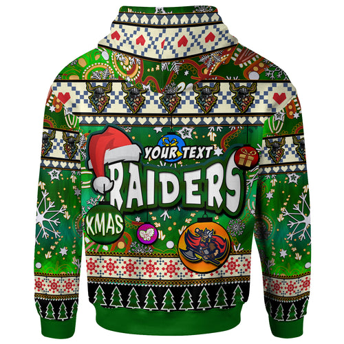 raider-rugby-christmas-hoodie-custom-xmas-raider-christmas-balls-snowflake-with-aboriginal-patterns-hoodie