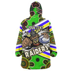 raiders-rugby-snug-hoodie-custom-raiders-with-rugby-ball-aboriginal-art-personalised-player-and-number-oodie-blanket