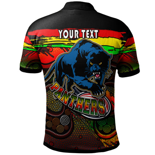 panthers-rugby-polo-shirt-custom-panther-with-aboriginal-style-of-dot-painting-personalised-player-and-number-polo-shirt