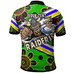 raiders-rugby-polo-shirt-custom-raiders-with-rugby-ball-aboriginal-art-personalised-player-and-number-polo-shirt