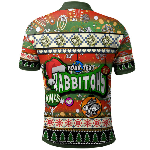 rabbitohs-rugby-christmas-polo-shirt-custom-xmas-rabbitohs-christmas-balls-snowflake-with-aboriginal-patterns-polo-shirt
