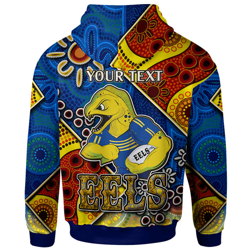 eels-rugby-hoodie-custom-eels-rugby-ball-with-aboriginal-art-personalised-player-and-number-hoodie