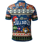 bulldogs-rugby-christmas-polo-shirt-custom-xmas-bulldogs-christmas-balls-snowflake-with-aboriginal-patterns-polo-shirt