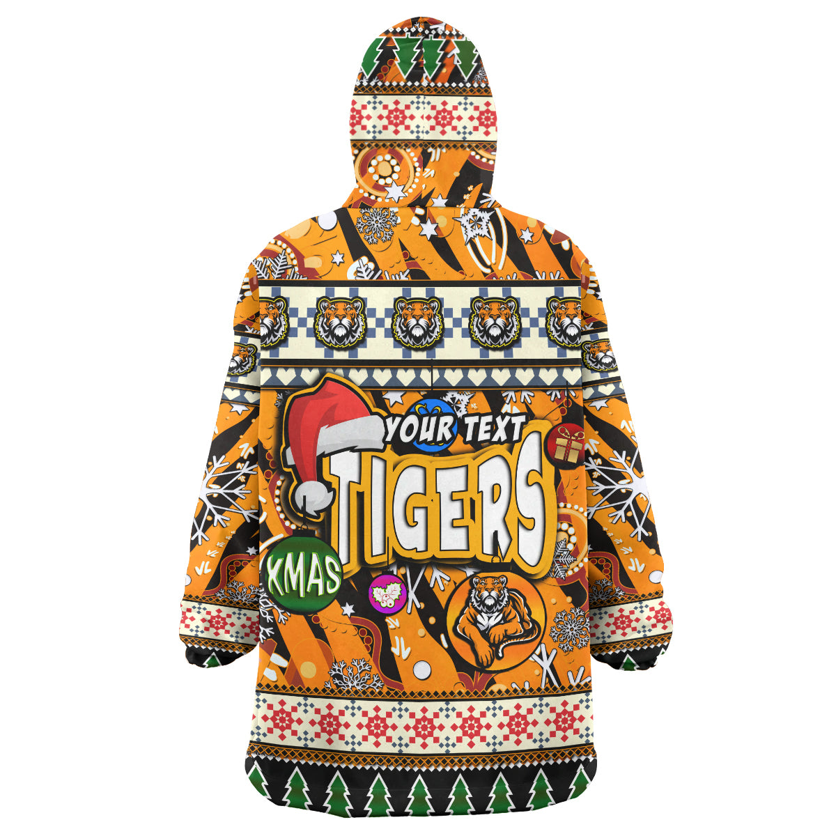 tigers-rugby-christmas-snug-hoodie-custom-xmas-tigers-christmas-balls-snowflake-with-aboriginal-patterns-wearable-blanket-hoodie