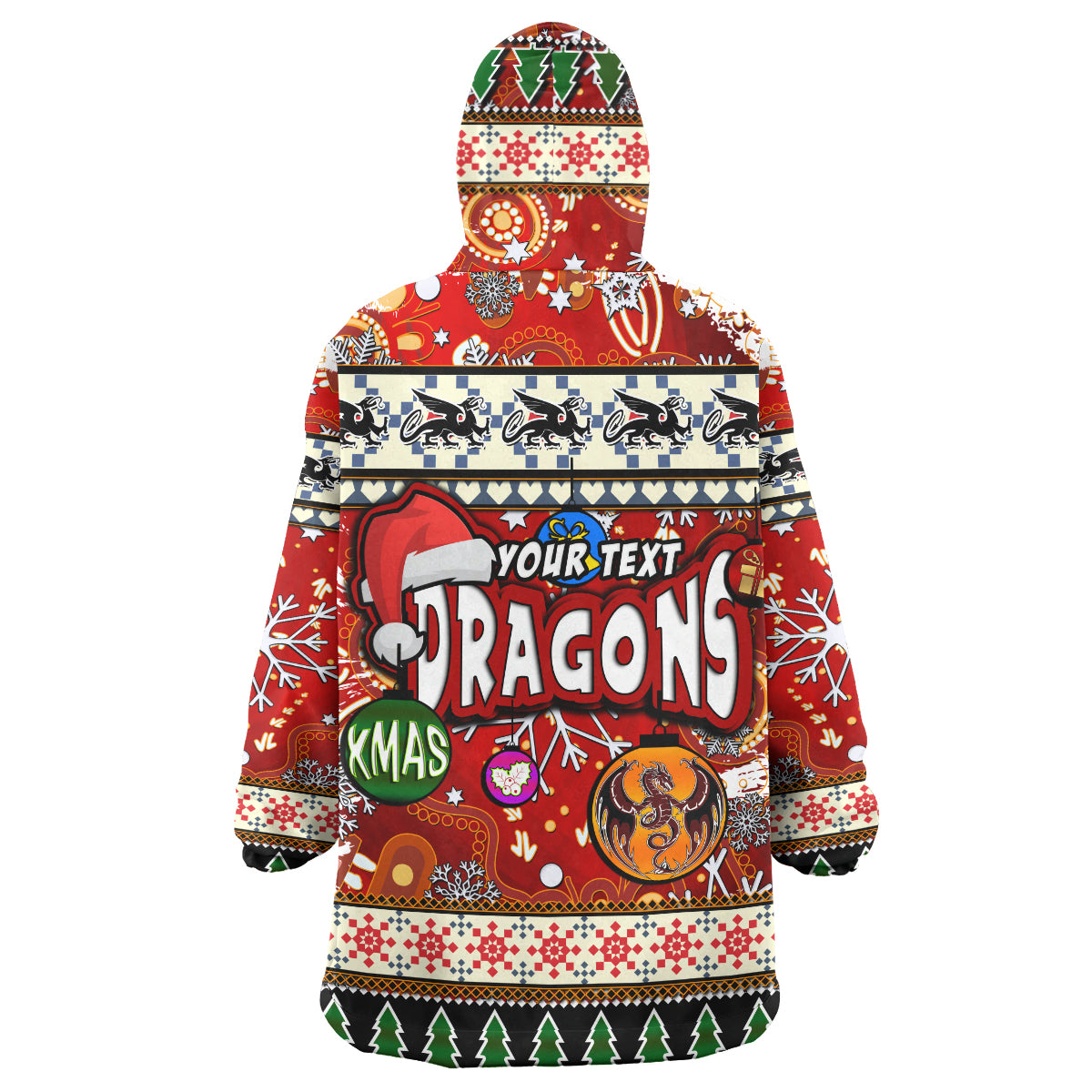 st-george-rugby-christmas-snug-hoodie-custom-xmas-dragon-christmas-balls-snowflake-with-aboriginal-patterns-wearable-blanket-hoodie