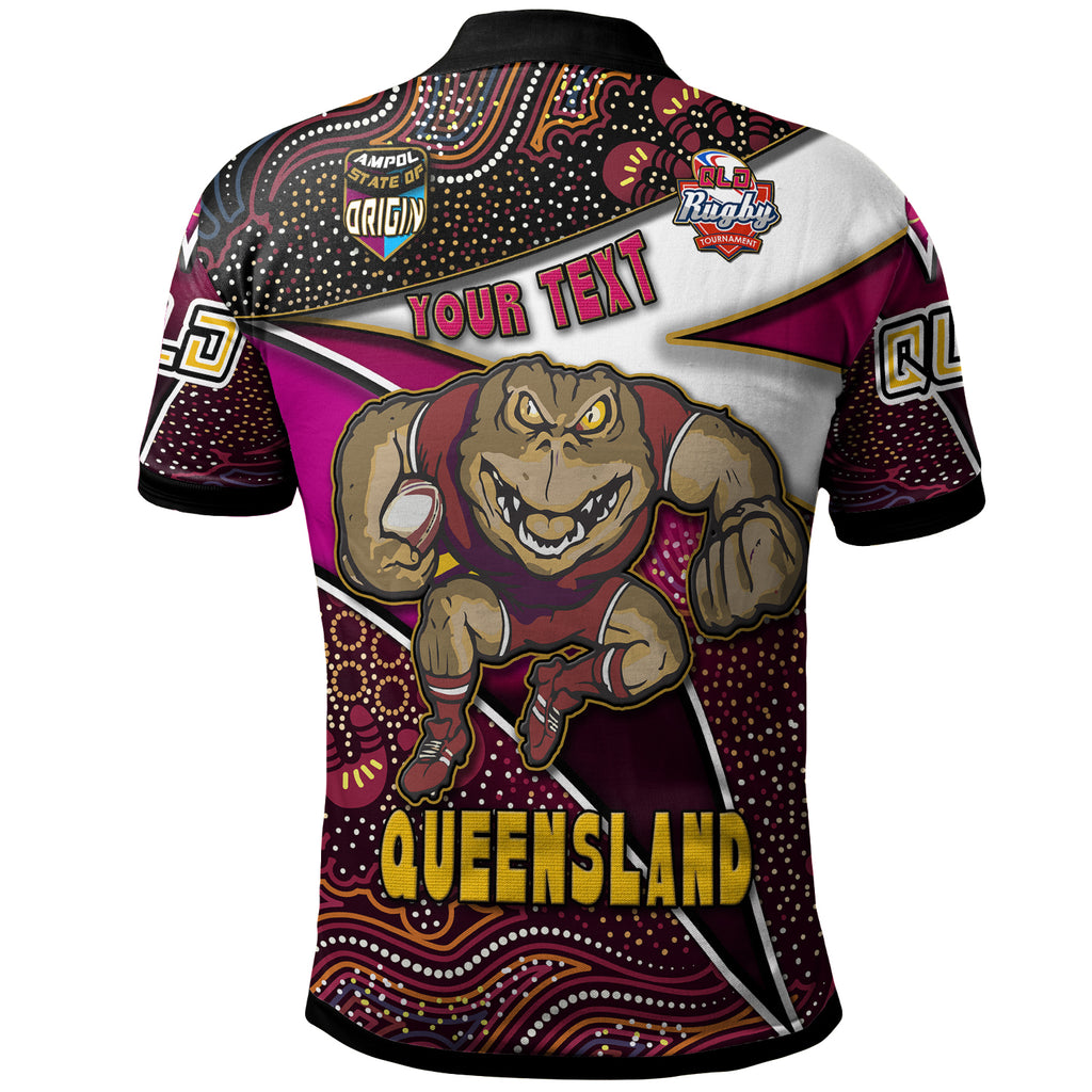 queensland-rugby-league-team-polo-shirt-custom-queensland-maroons-with-aboriginal-patterns-state-of-origin-polo-shirt