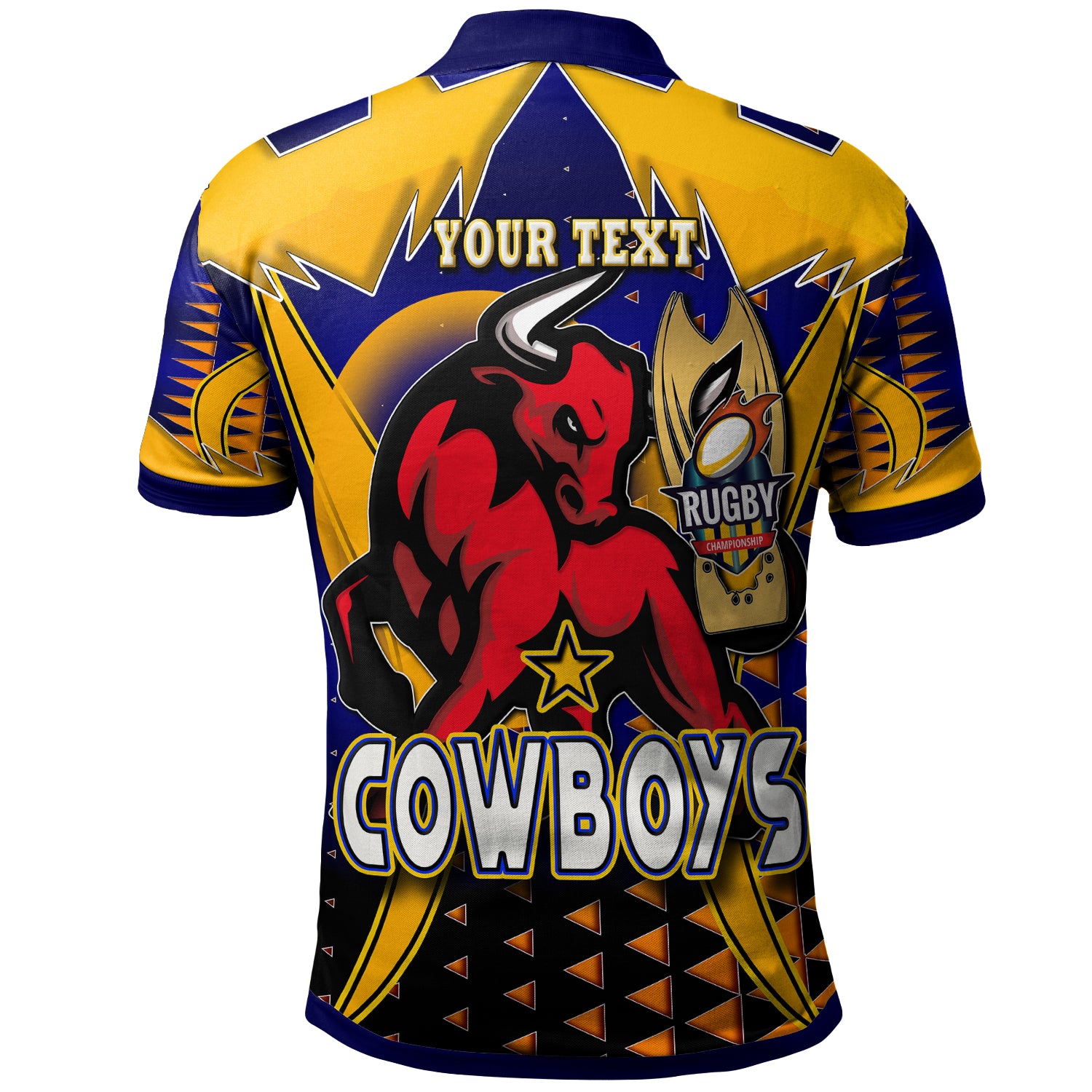 cowboys-rugby-polo-shirt-custom-bull-rugby-cup-final-series-champions-sport-style-personalised-player-and-number-polo-shirt