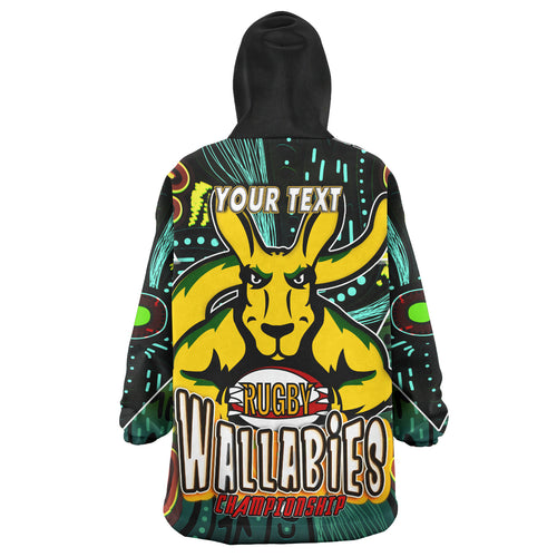 wallabies-rugby-snug-hoodie-custom-kangaroo-rugby-championship-sport-aboriginal-culture-personalised-player-and-number-oodie-blanket