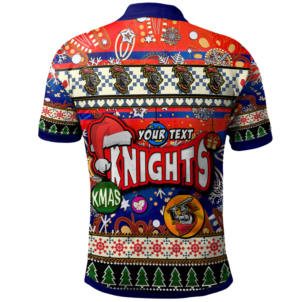knights-rugby-christmas-polo-shirt-custom-xmas-knights-christmas-balls-snowflake-with-aboriginal-patterns-polo-shirt