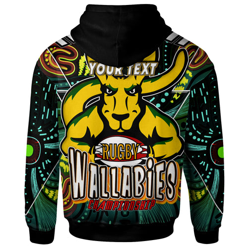 wallabies-rugby-hoodie-custom-kangaroo-rugby-championship-sport-aboriginal-culture-personalised-player-and-number-hoodie