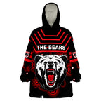 The Bears Indigenous Go North Sydney Wearable Blanket Hoodie LT13