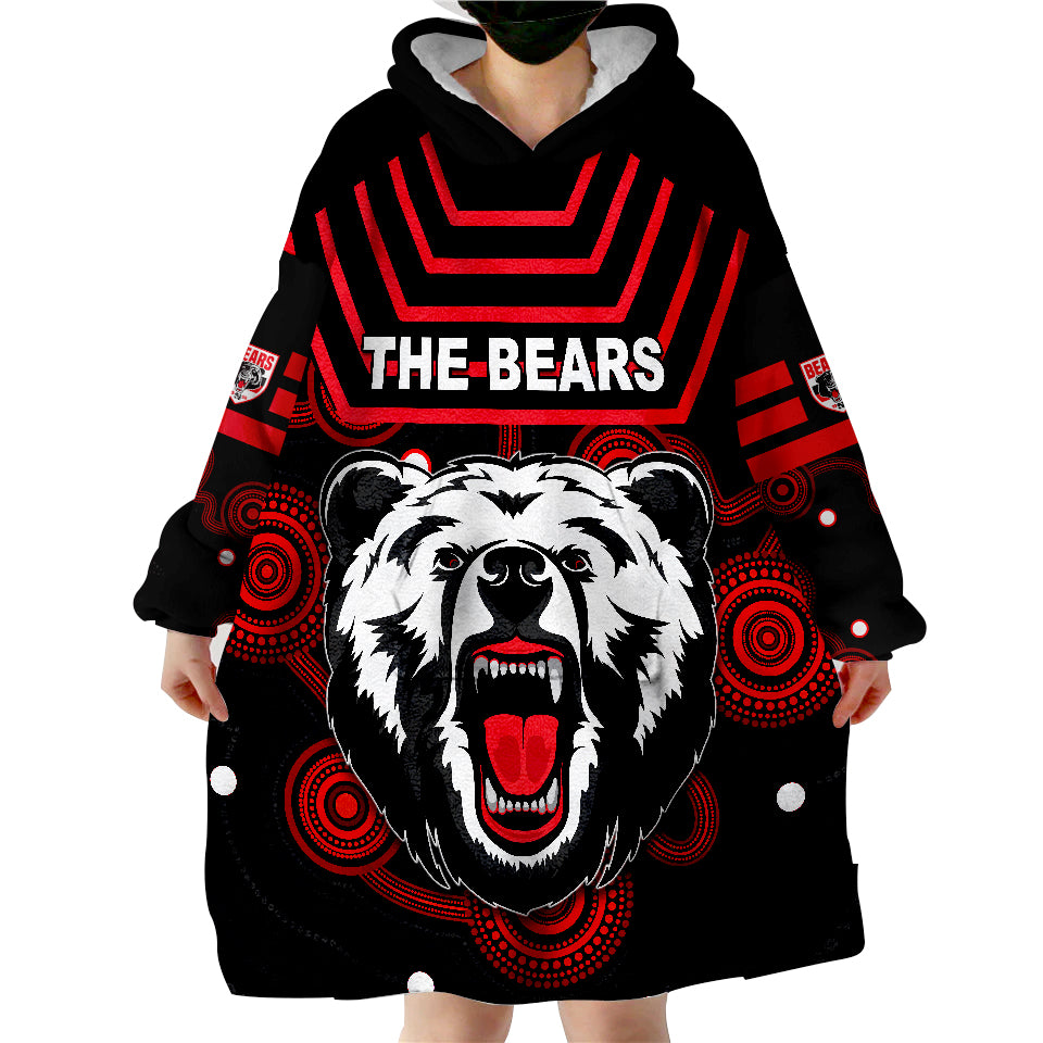 The Bears Indigenous Go North Sydney Wearable Blanket Hoodie LT13