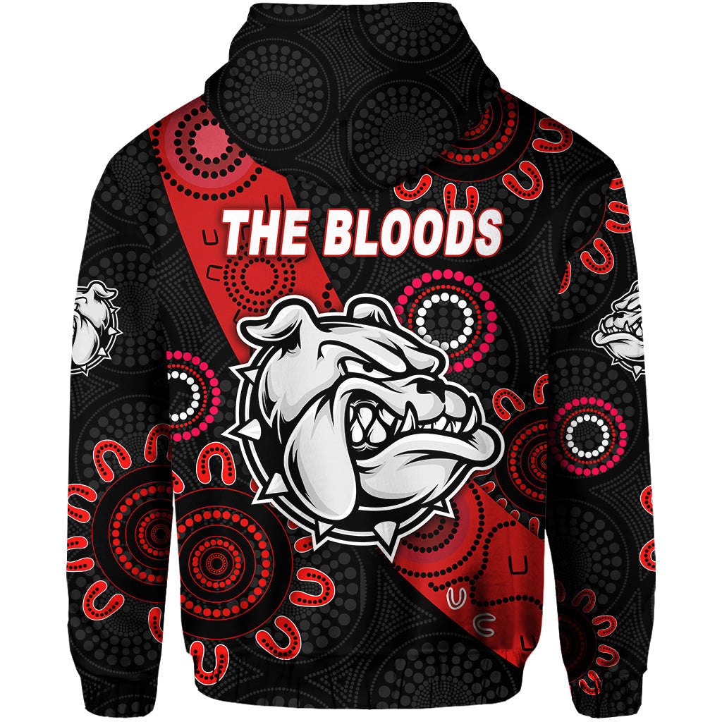 West Football Club Alice Springs Hoodie The Bloods Indigenous Version LT8