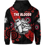 West Football Club Alice Springs Hoodie The Bloods Indigenous Version LT8