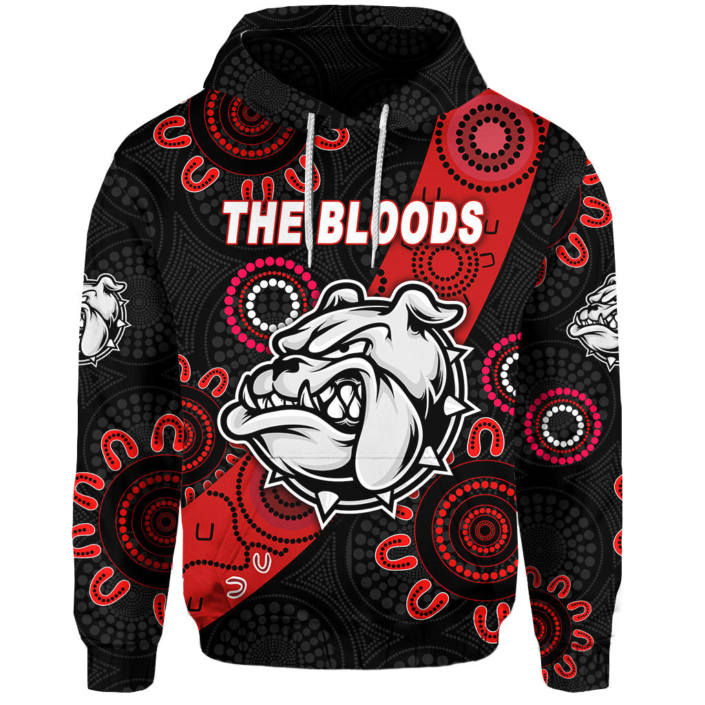 West Football Club Alice Springs Hoodie The Bloods Indigenous Version LT8
