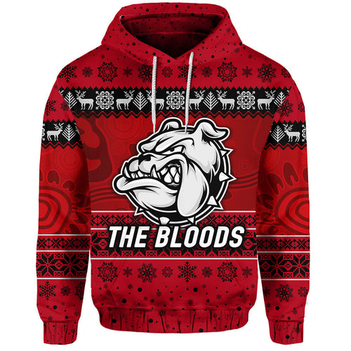 West Football Club Alice Springs Hoodie Christmas The Bloods Simple Style - Red LT8