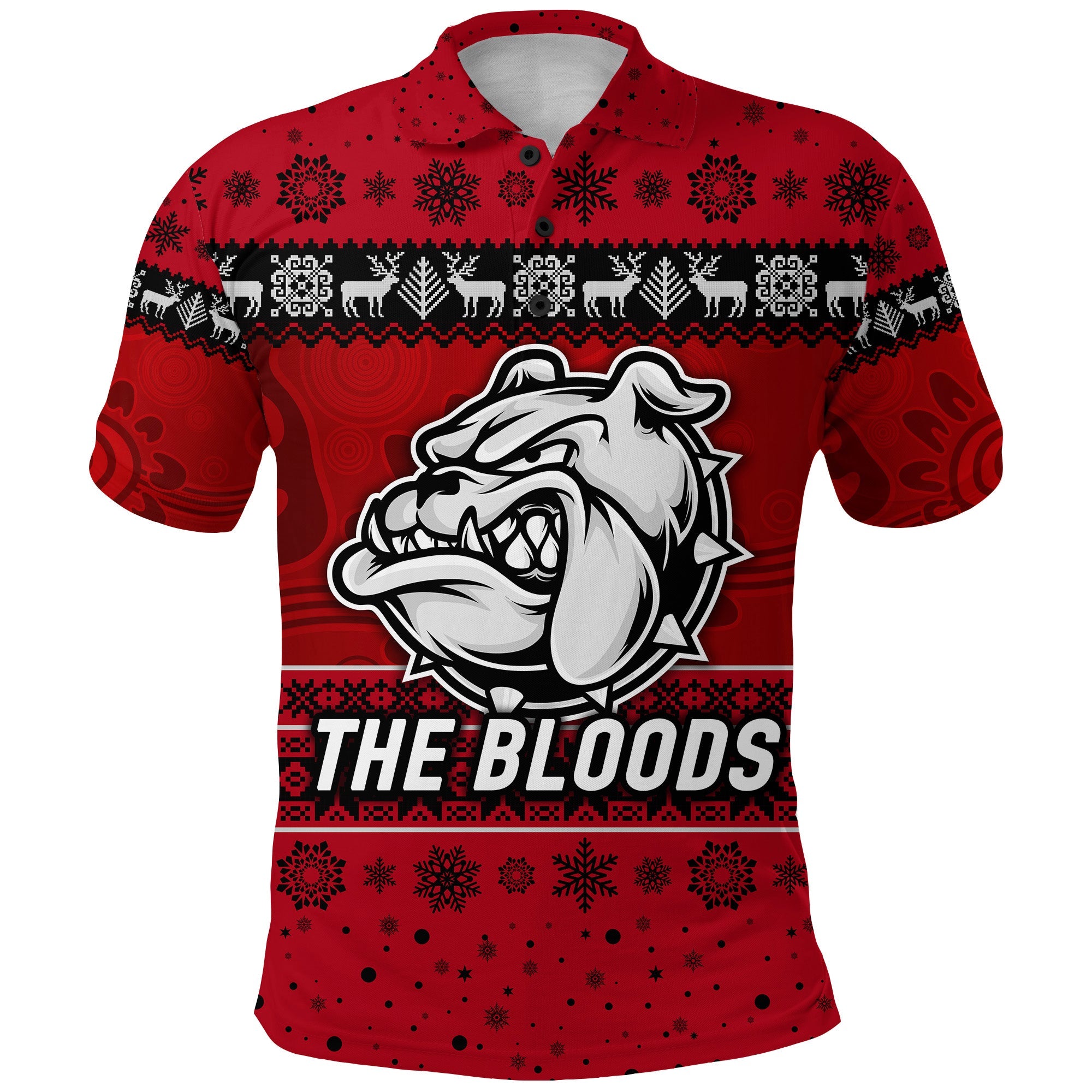 west-football-club-alice-springs-polo-shirt-christmas-the-bloods-simple-style-red