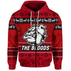 custom-personalised-west-football-club-alice-springs-zip-hoodie-christmas-the-bloods-simple-style-red