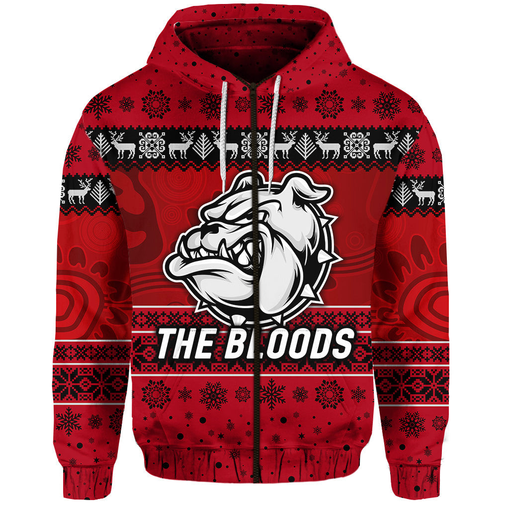 west-football-club-alice-springs-zip-hoodie-christmas-the-bloods-simple-style-red