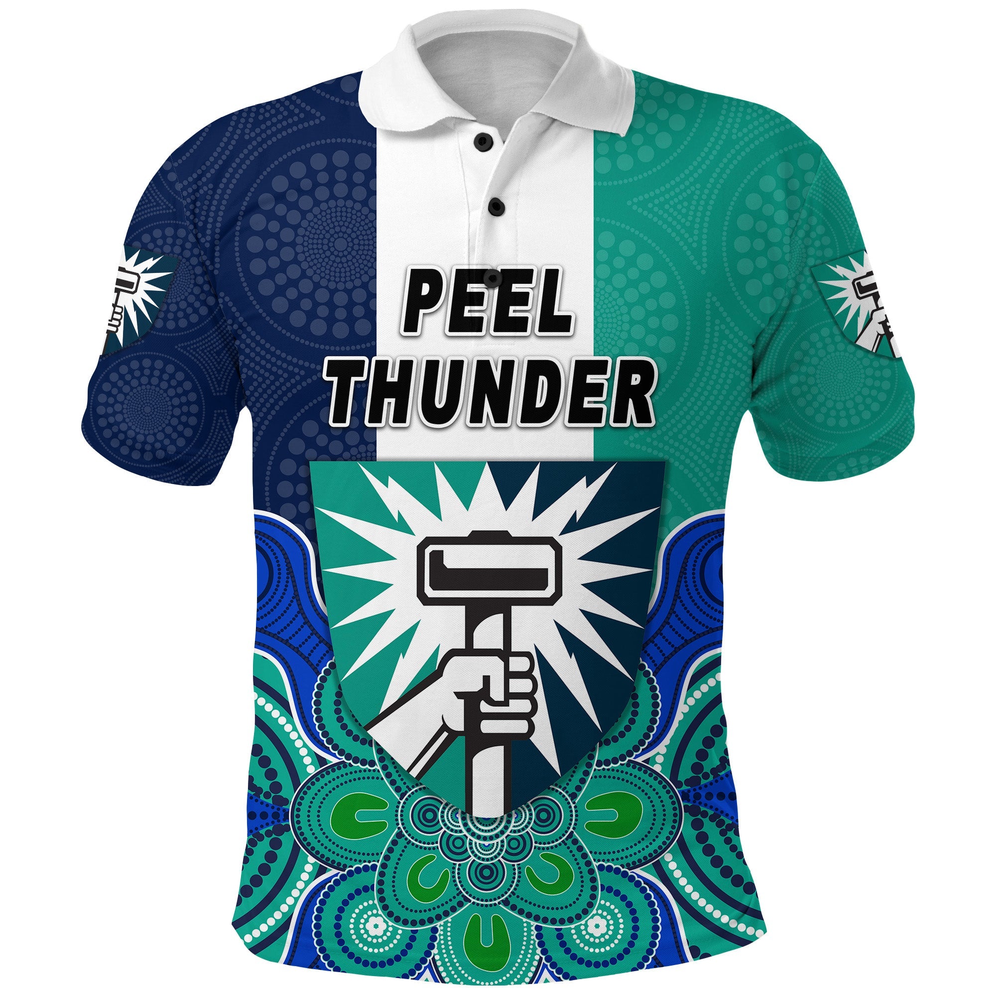 custom-personalised-peel-thunder-football-club-polo-shirt-thunder-indigenous-version-custom-text-and-number