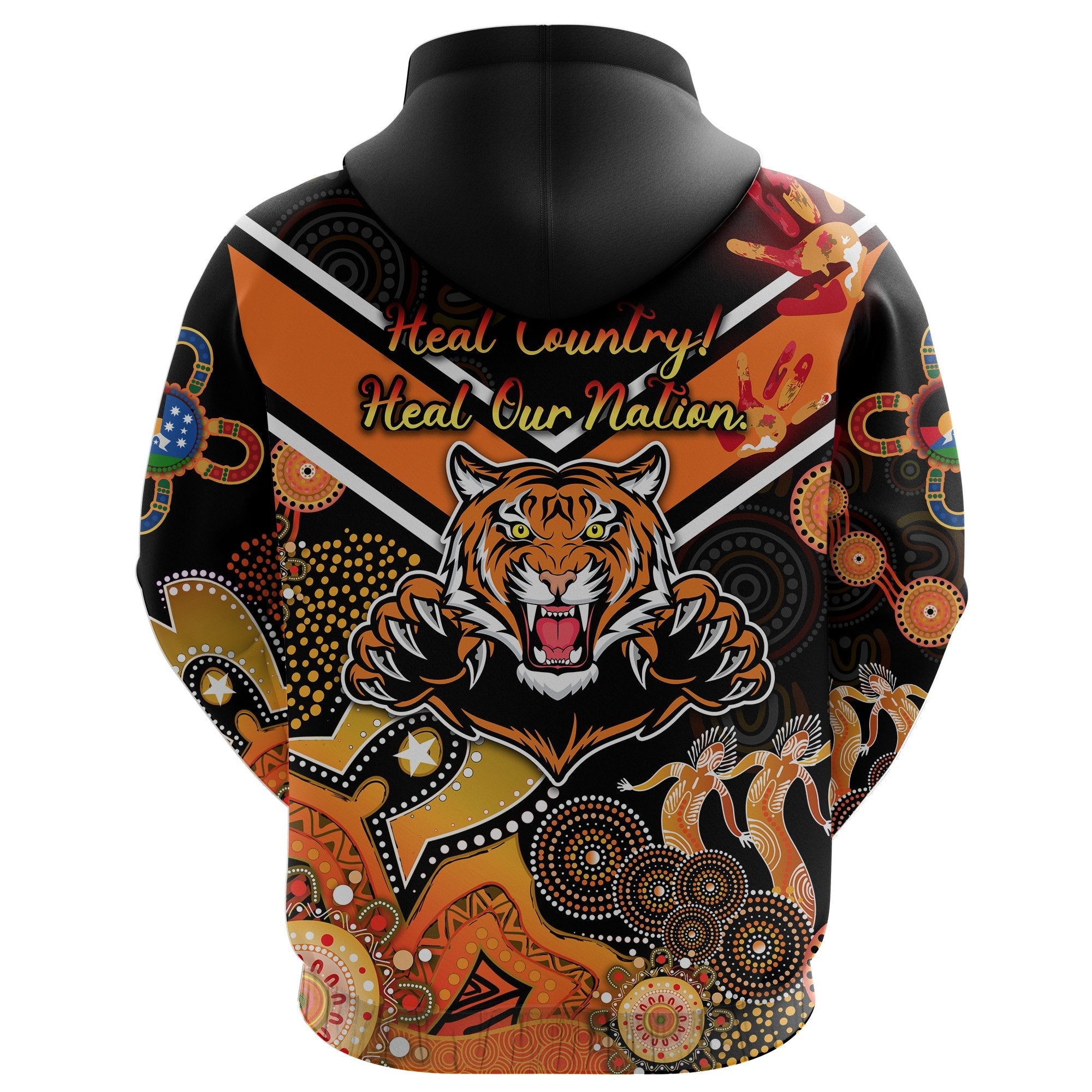 custom-personalised-wests-hoodie-tigers-indigenous-naidoc-heal-country-heal-our-nation-black