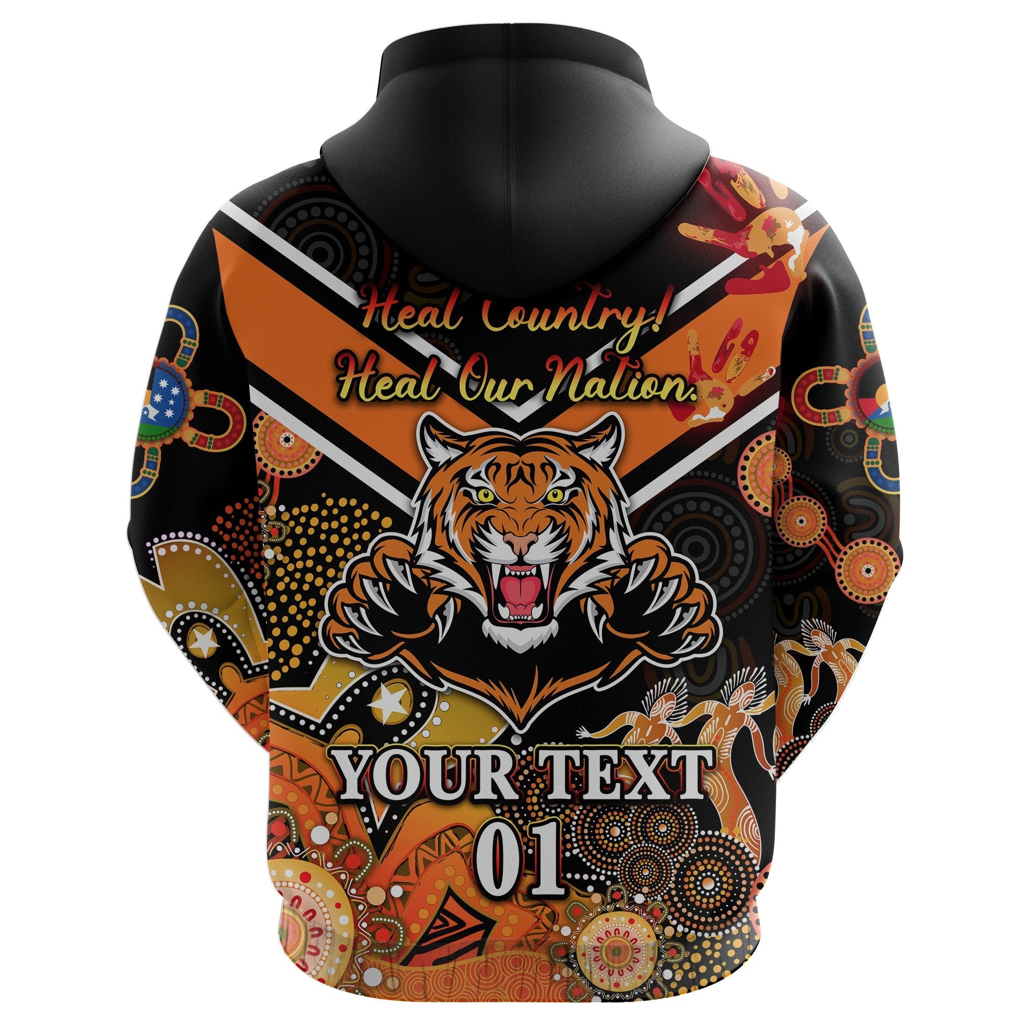 custom-personalised-wests-hoodie-tigers-indigenous-naidoc-heal-country-heal-our-nation-black-custom-text-and-number-3