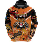 Wests Hoodie Tigers Indigenous Naidoc Heal Country! Heal Our Nation - Orange NO.1