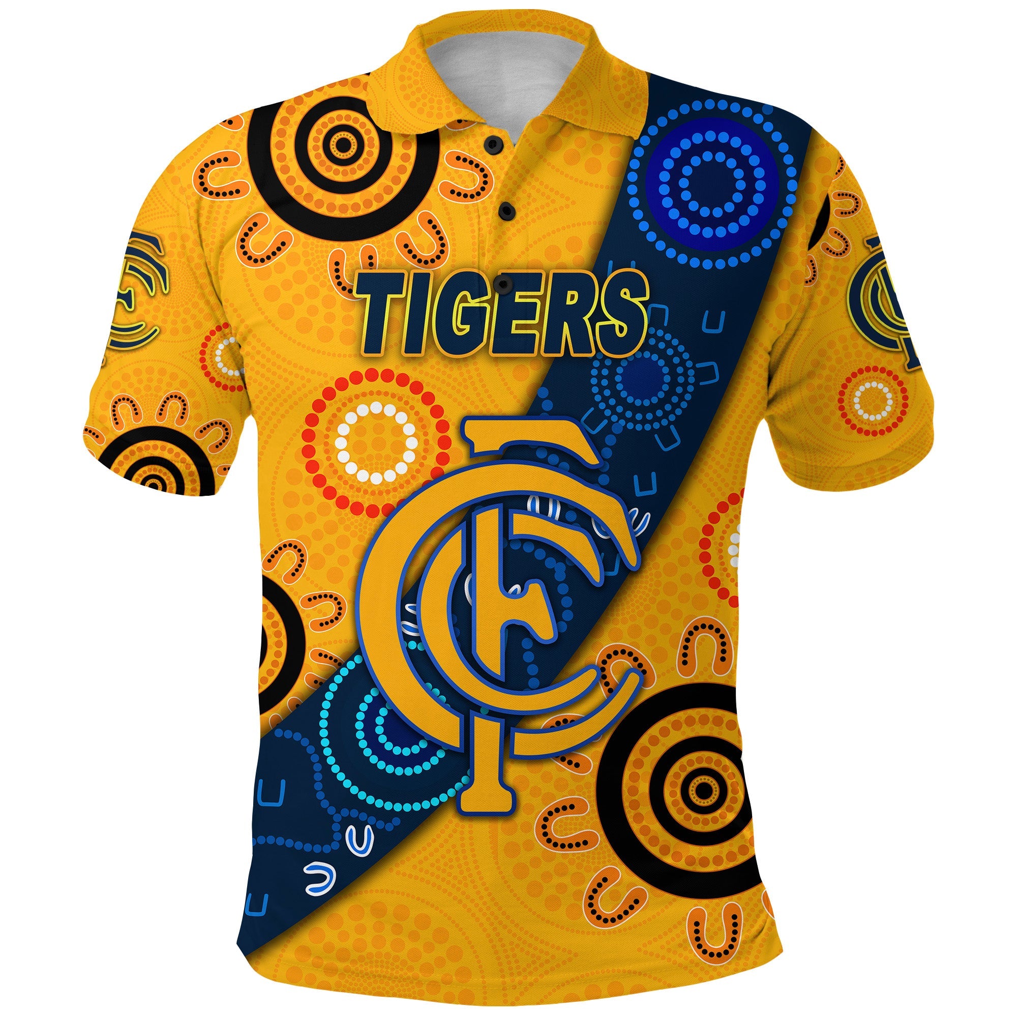custom-personalised-claremont-football-club-polo-shirt-tigers-indigenous-version-gold-custom-text-and-number