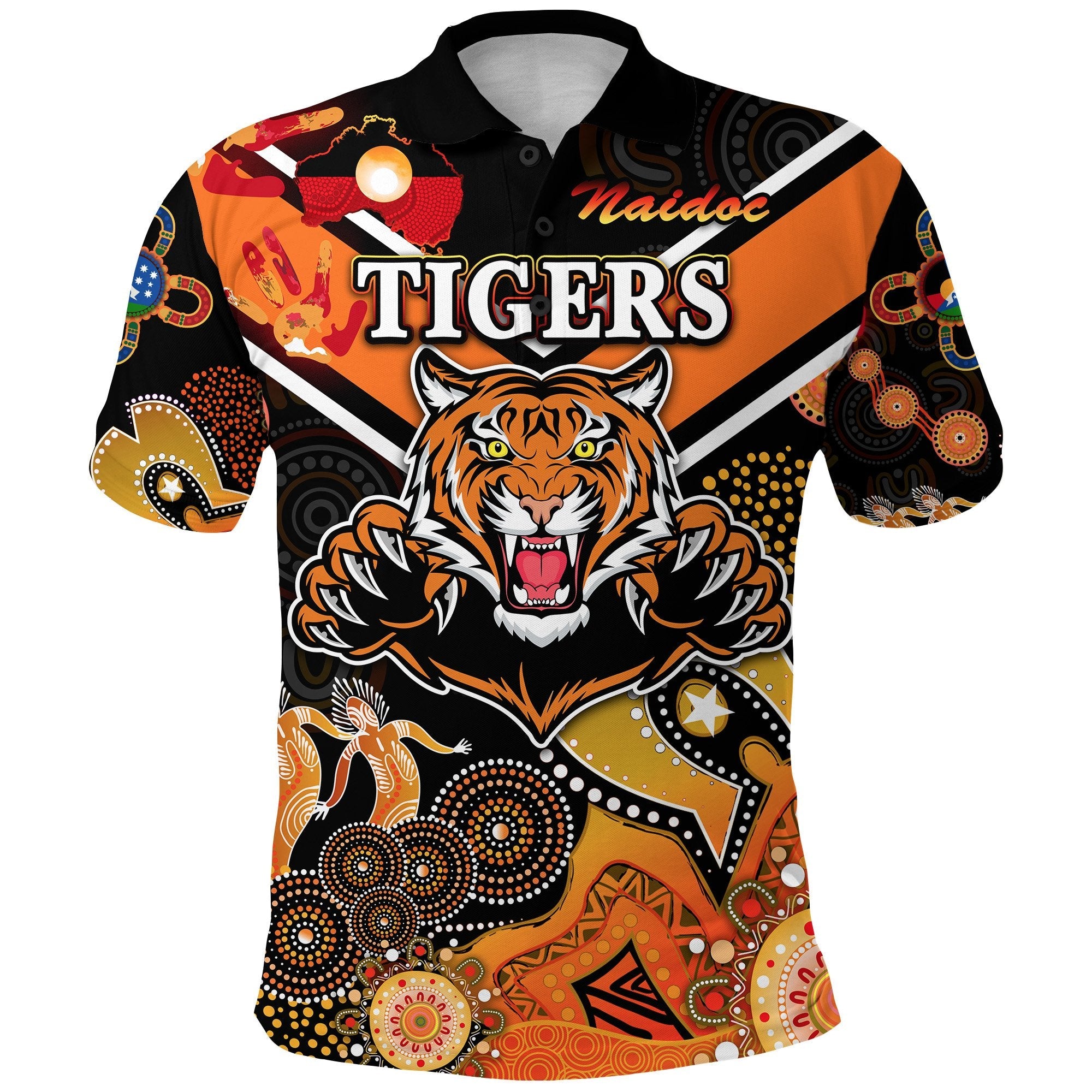 custom-personalised-wests-polo-shirt-tigers-indigenous-naidoc-heal-country-heal-our-nation-black-custom-text-and-number-1