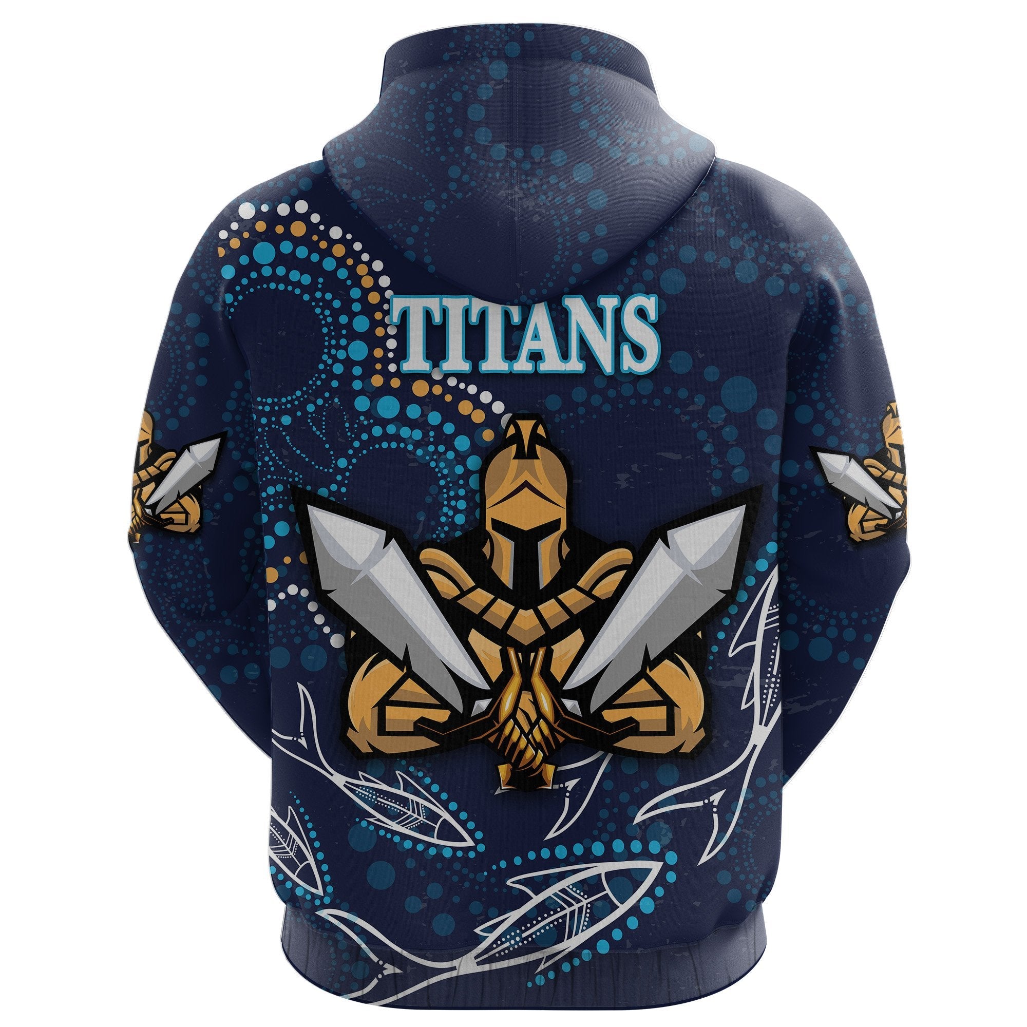 custom-personalised-gold-coast-hoodie-titans-gladiator-indigenous