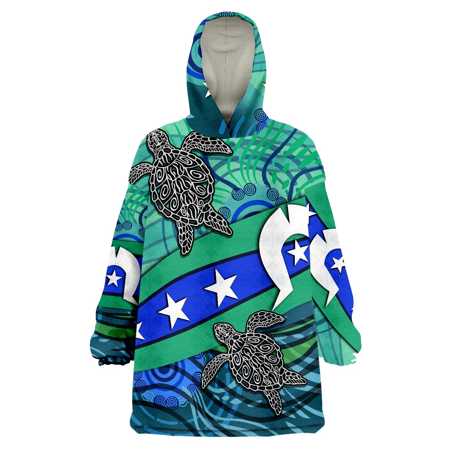torres-strait-flag-and-turtle-wearable-blanket-hoodie