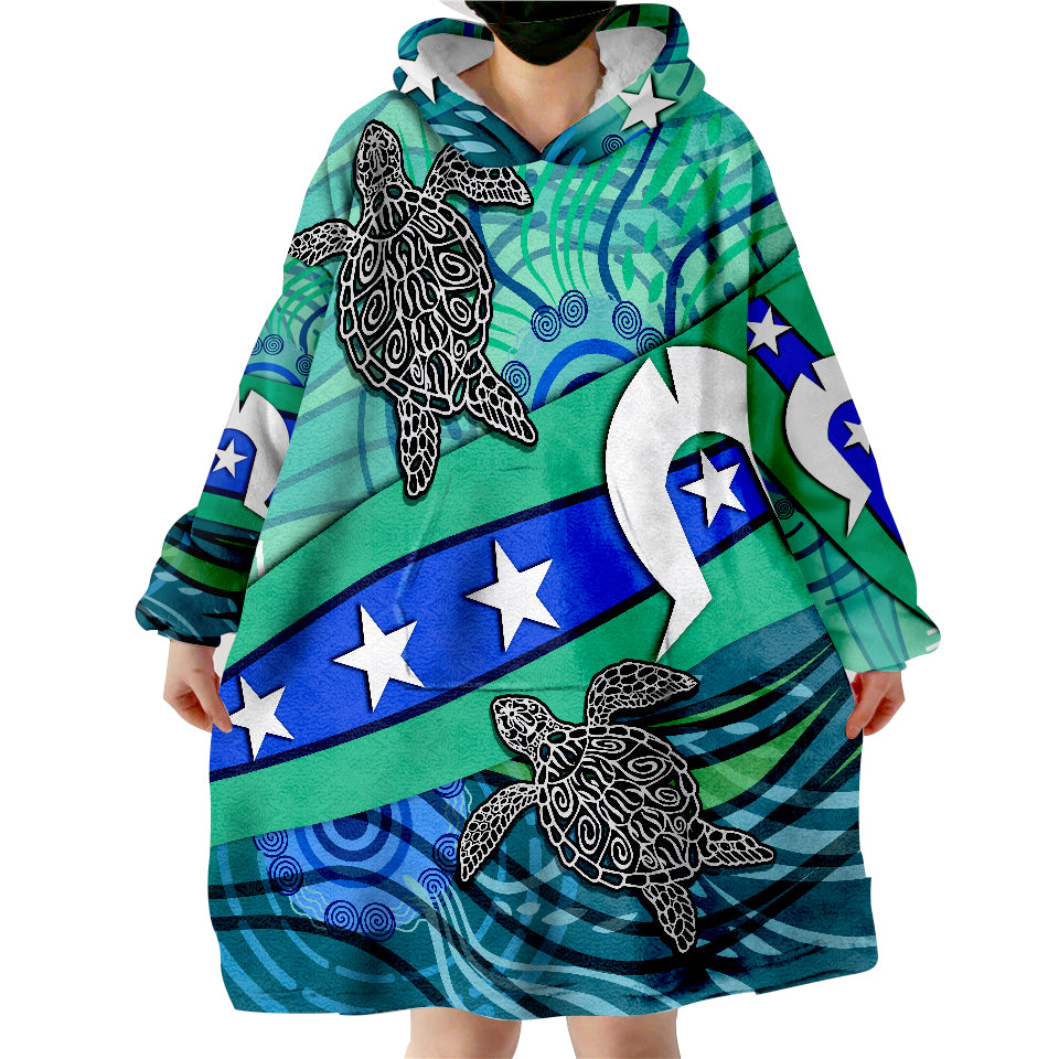 torres-strait-flag-and-turtle-wearable-blanket-hoodie
