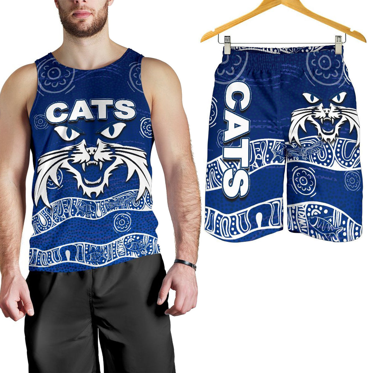 combo-men-tank-top-and-men-short-cats-aboriginal