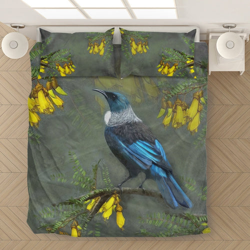 kowhai-tui-bird-new-zealand-bedding-set